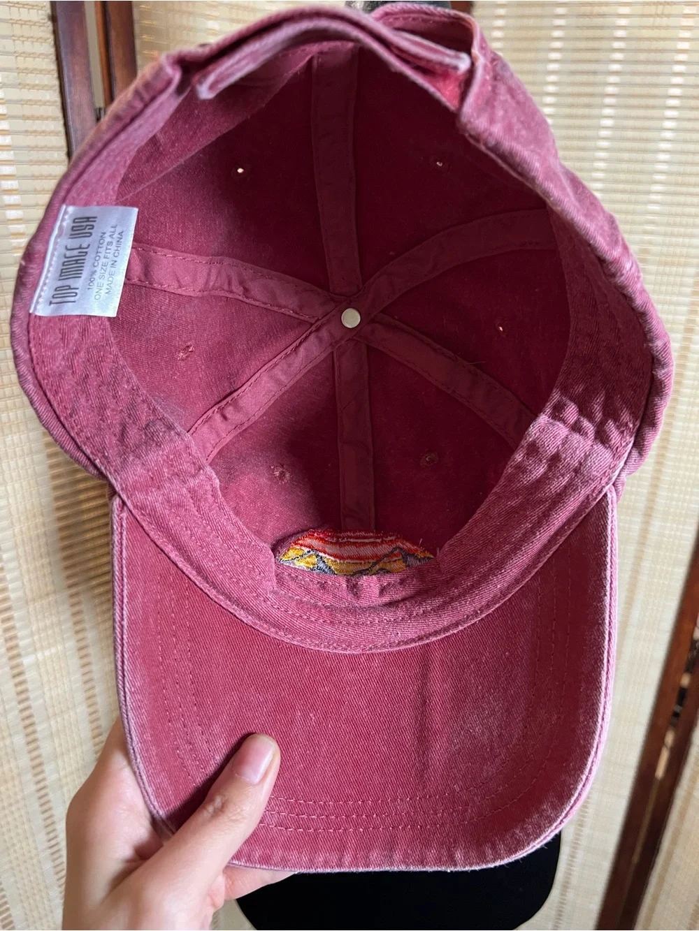 Yellowstone Sunset Mountain Embroidered Vintage Style Dad Hat/Baseball Cap ⛰️